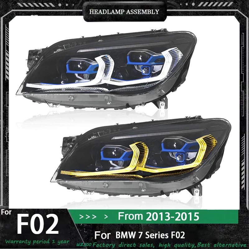 Head Lamp For BMW 7 Series 2013-2015 Headlight Assembly F02 Modified G12 Dual Color LED DRL Laser Light Automotive Accessories
Head Lamp For BMW 7 Series 2013-2015 Headlight Assembly F02 Modified G12 Dual Color LED DRL Laser Light Automotive Accessories