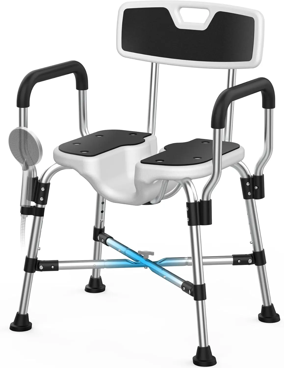 450lb U-Shape Shower Chair with Armrest & Back, Adjustable Height for Elderly & Disabled
450lb U-Shape Shower Chair with Armrest & Back, Adjustable Height for Elderly & Disabled