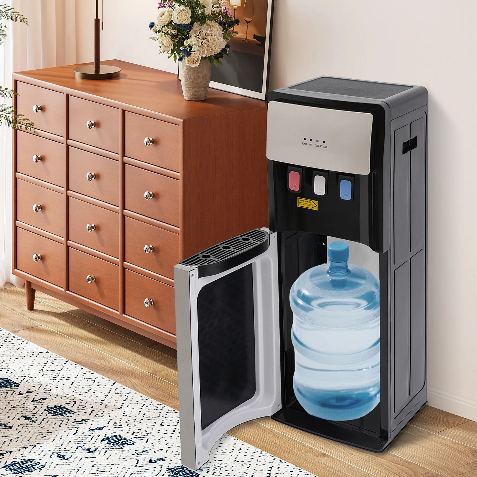 Vertical Hot Cold Water Dispenser Silver Grey Bottom Load Freestanding Water Cooler Practical Dual Temp Drinking Machine Durable Construction Easy Maintenance Perfect for Home Office Hotel Office Use Limited Time Christmas Sale
Vertical Hot Cold Water Dispenser Silver Grey Bottom Load Freestanding Water Cooler Practical Dual Temp Drinking Machine Durable Construction Easy Maintenance Perfect for Home Office Hotel Office Use Limited Time Christmas Sale