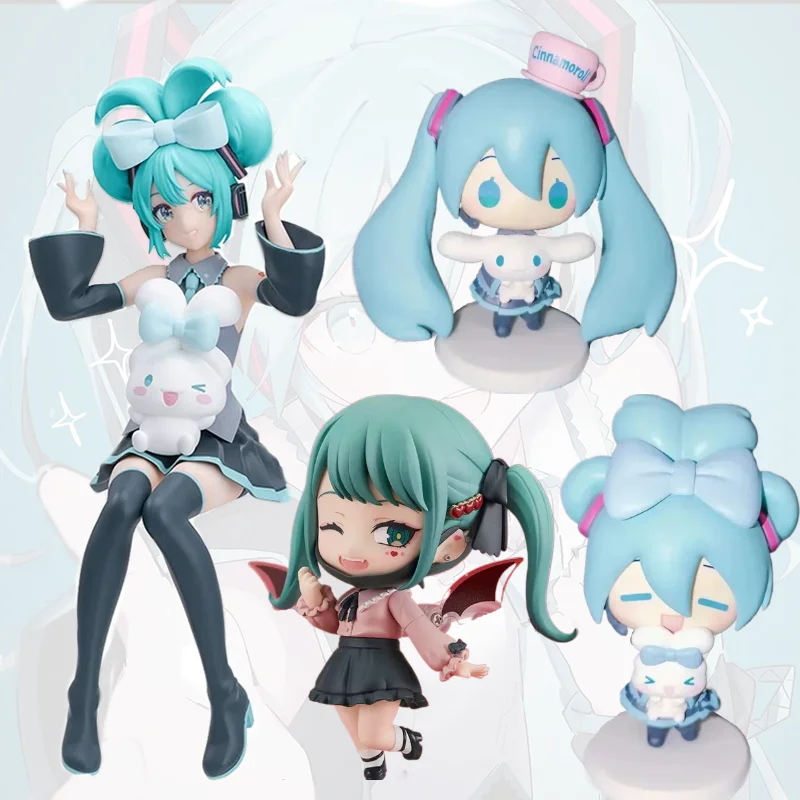 Anime Cute Hatsune Miku Action Figurine Cinnamoroll Miku Figure Kawaii Mini Model Q-version PVC Collection Ornament Doll Toys
Anime Cute Hatsune Miku Action Figurine Cinnamoroll Miku Figure Kawaii Mini Model Q-version PVC Collection Ornament Doll Toys