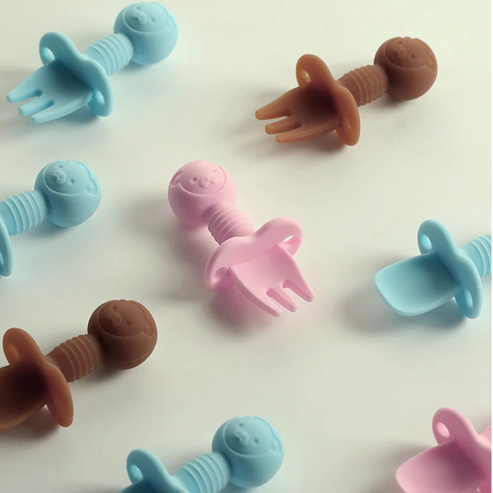 2Pcs Baby Spoon Fork Set Silicone Material Environmentally Friendly Smooth Surface Easy to Clean Safe for Baby Use
2Pcs Baby Spoon Fork Set Silicone Material Environmentally Friendly Smooth Surface Easy to Clean Safe for Baby Use