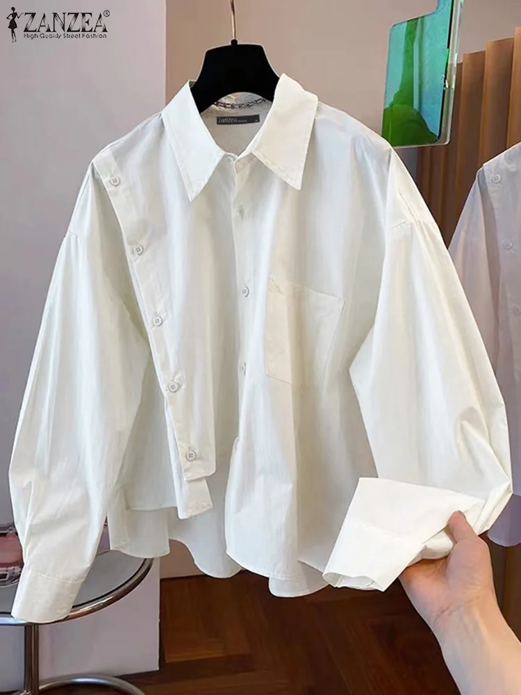 ZANZEA Oversize Drop Shoulder Tunics Women Solid Color Shirts Holiday Lapel Collar Tops 2025 Spring Long Sleeve Chic Blouses
ZANZEA Oversize Drop Shoulder Tunics Women Solid Color Shirts Holiday Lapel Collar Tops 2025 Spring Long Sleeve Chic Blouses