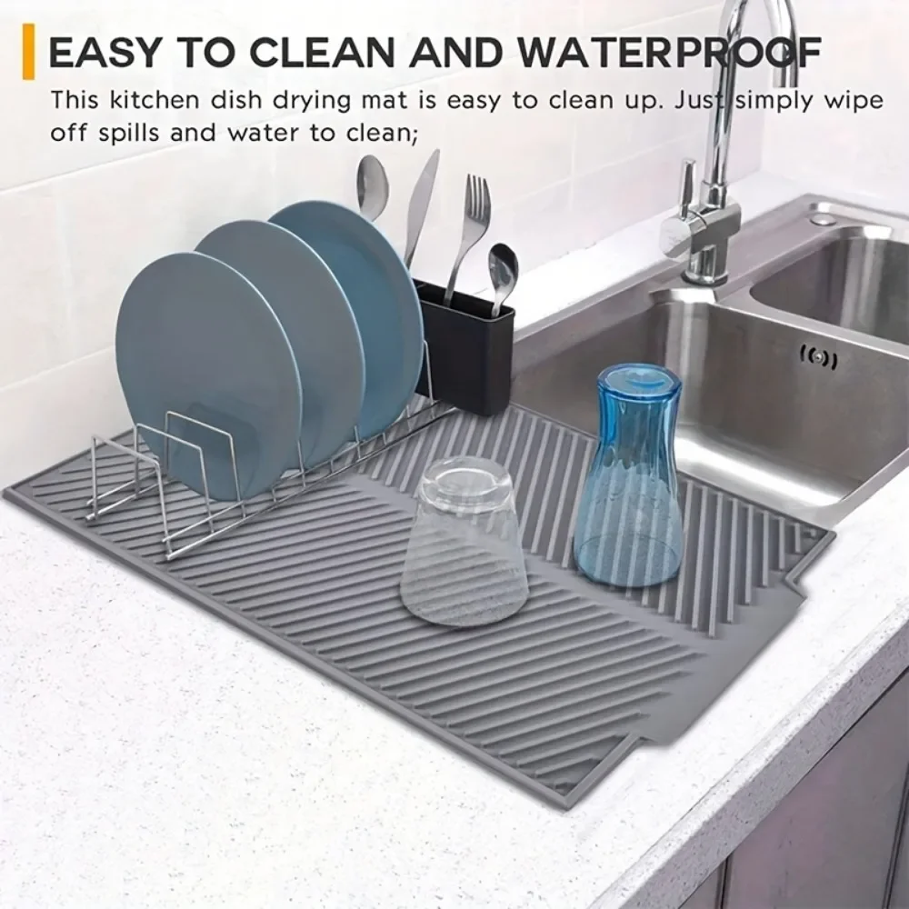 1pc, Silicone Drain Pad, Dish Pad, Folding Drain Pad, Dish Drain Pad, Heat resistant Pot Pad, Kitchen Accessories Sink filter
1pc, Silicone Drain Pad, Dish Pad, Folding Drain Pad, Dish Drain Pad, Heat resistant Pot Pad, Kitchen Accessories Sink filter