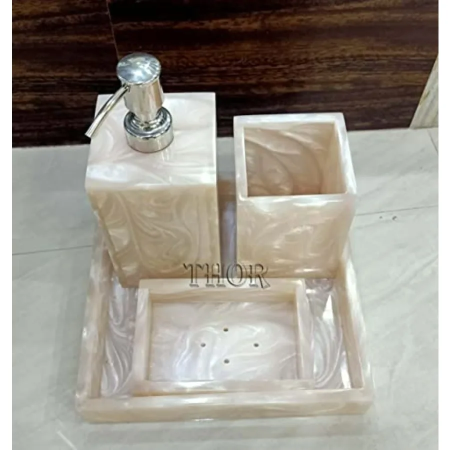 Stylish Luxury Bathroom Sets Stone Bathroom Accessories Decor Soap Dispenser Tooth Brush Holder and Soap Dish and Towel Tray Se
Stylish Luxury Bathroom Sets Stone Bathroom Accessories Decor Soap Dispenser Tooth Brush Holder and Soap Dish and Towel Tray Se