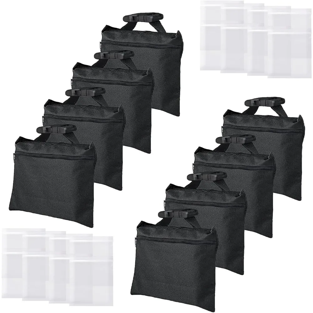8 Heavy Duty Sandbags with Zipper Buckle Straps for Backdrop Light Stand Support
8 Heavy Duty Sandbags with Zipper Buckle Straps for Backdrop Light Stand Support