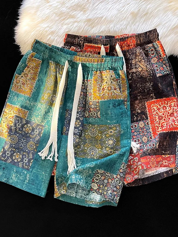 Летние тонкие спортивные шорты из ледяного шелка с цветочным принтом, мужские повседневные брюки прямого кроя, быстросохнущие, пляжная одежда, удобные, свободного кроя
Летние тонкие спортивные шорты из ледяного шелка с цветочным принтом, мужские повседневные брюки прямого кроя, быстросохнущие, пляжная одежда, удобные, свободного кроя