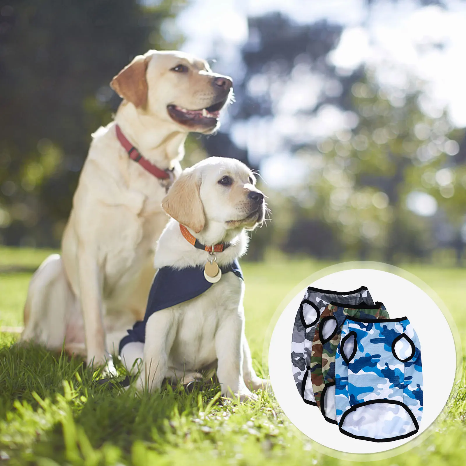 3 Pcs Camouflage Dog Vest Puppy Clothes Pet Clothing Outfits Shirts for Dogs
3 Pcs Camouflage Dog Vest Puppy Clothes Pet Clothing Outfits Shirts for Dogs