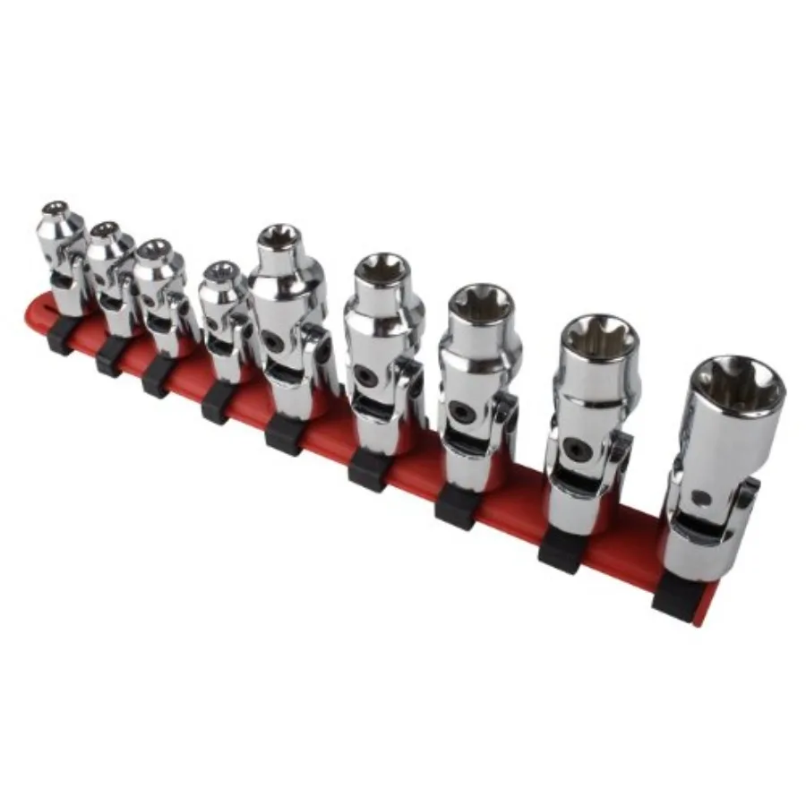 9912 1/4-Inch Drive Universal External Star Socket Set 1/4-Inch - 3/8-Inch 9-Piece
9912 1/4-Inch Drive Universal External Star Socket Set 1/4-Inch - 3/8-Inch 9-Piece