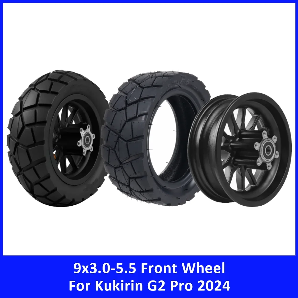 9x3.0-5.5 Off-Road Tire Front Wheel Hub for Kukirin G2 Pro DB 2024 Electric Scooter Wheel Hub Tyre Assembly Replacement Parts
9x3.0-5.5 Off-Road Tire Front Wheel Hub for Kukirin G2 Pro DB 2024 Electric Scooter Wheel Hub Tyre Assembly Replacement Parts