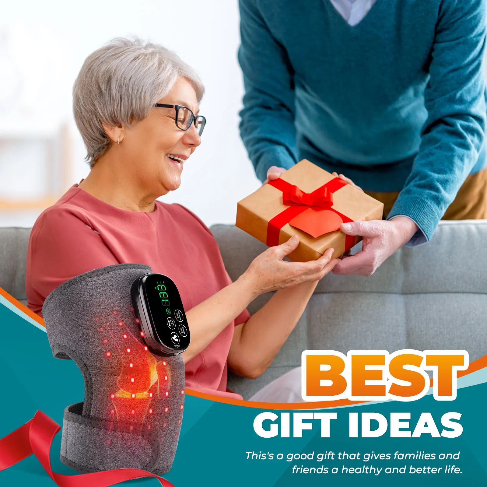 LED Red Light Heating Knee Massager Vibration Joint Massage Pain Relief Muscle Recovery Electric Shoulder Massager Extend Strap
LED Red Light Heating Knee Massager Vibration Joint Massage Pain Relief Muscle Recovery Electric Shoulder Massager Extend Strap