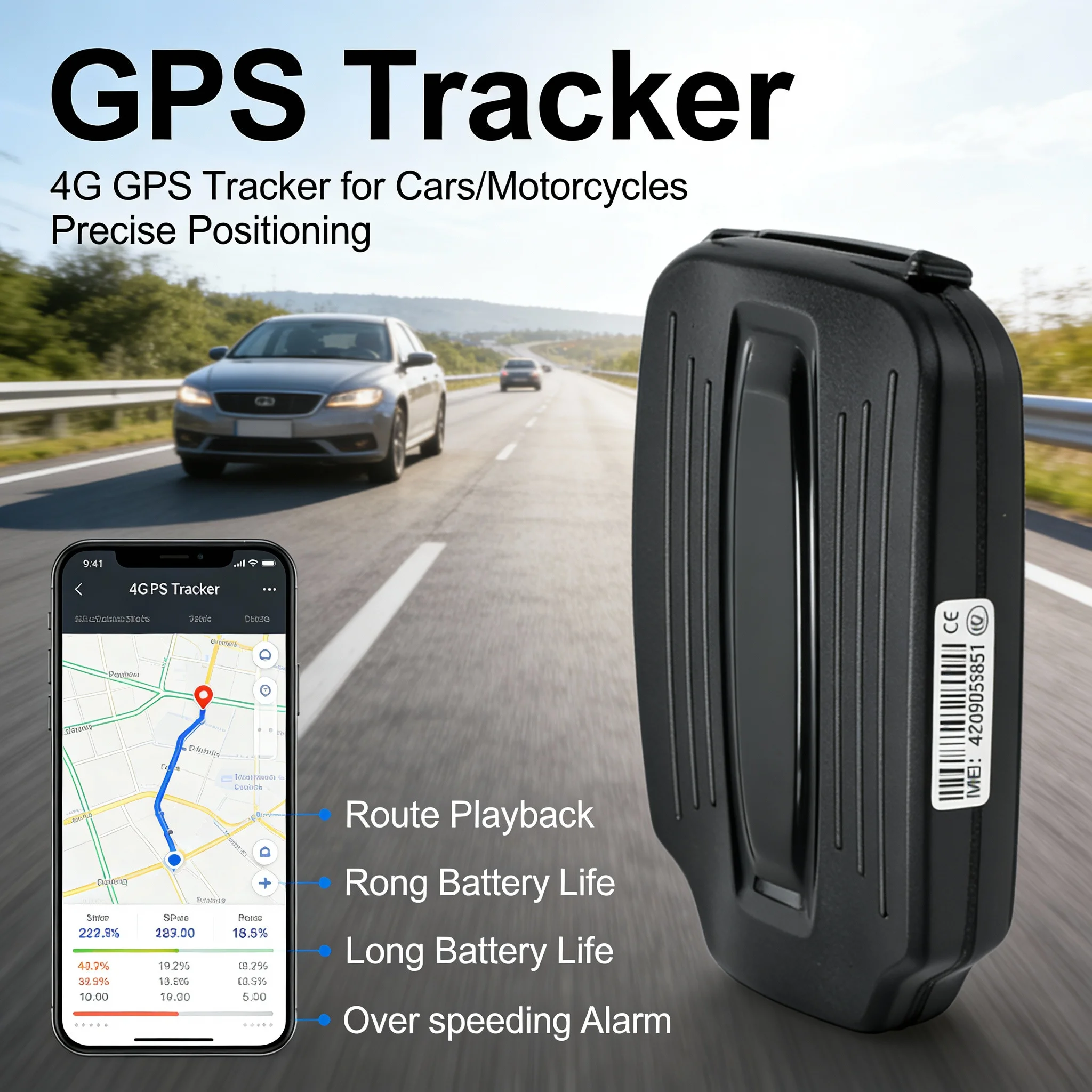 Wireless GPS Car Tracker Rechargeable NoInstallation FreePlatform RealTime Vehicle Locator for iOS Android AntiTheft
Wireless GPS Car Tracker Rechargeable NoInstallation FreePlatform RealTime Vehicle Locator for iOS Android AntiTheft