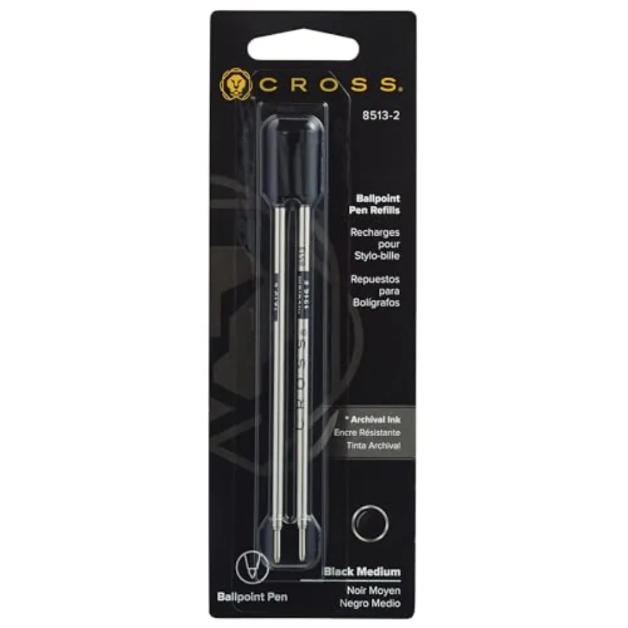 Refills for Ballpoint Pens, Medium, Black Ink, 2/Pack 85132 (New Version)
Refills for Ballpoint Pens, Medium, Black Ink, 2/Pack 85132 (New Version)