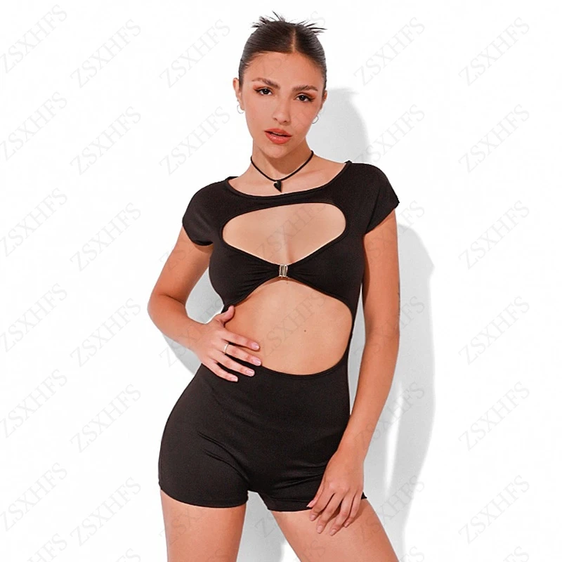90s Femme Coquettish Aesthetic Casual Yoga Slim Jumpsuit Shorts Sexy Hollow metal buckle Backless playsuit Female short jumpsuit
90s Femme Coquettish Aesthetic Casual Yoga Slim Jumpsuit Shorts Sexy Hollow metal buckle Backless playsuit Female short jumpsuit