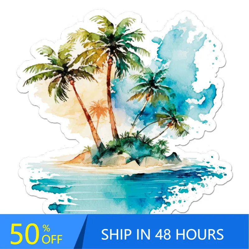 Tropic Island Palm Trees, Funny Window Car Motor Home Laptop Waterproof Vinyl Decal Decoration Retro Aesthetic Cool
Tropic Island Palm Trees, Funny Window Car Motor Home Laptop Waterproof Vinyl Decal Decoration Retro Aesthetic Cool