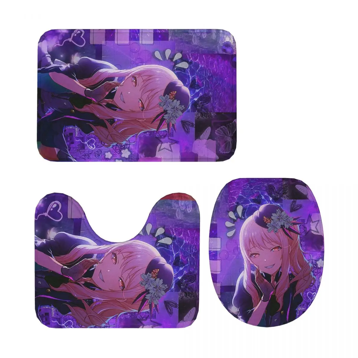 Mizuki Akiyama Chib 3 Pcs Bath Mat Bathroom Set Toilet Lid Cover Home Decor Non-Slip Carpet Floor Rug
Mizuki Akiyama Chib 3 Pcs Bath Mat Bathroom Set Toilet Lid Cover Home Decor Non-Slip Carpet Floor Rug