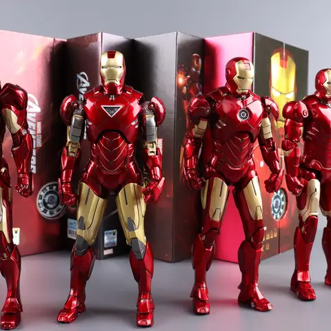 ZD Toys Iron Man Series Joint Movable MK1 MK2 MK3 MK4 MK5 MK6 MK7 MK42 MK43 MK50 Movie Action Figure 7 Inches Mark Dolls