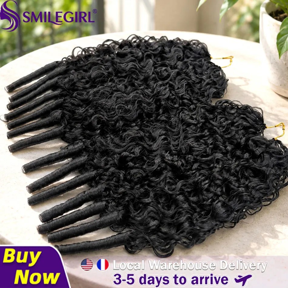 Smilegirl Burmese Curly Miracle Knots Human Crochet Hair 24 26 28 Inches 300g/5Pack Invisible Pre-Separated Feather Crochet Human Hair Extensions For Black Women Natural Black
Smilegirl Burmese Curly Miracle Knots Human Crochet Hair 24 26 28 Inches 300g/5Pack Invisible Pre-Separated Feather Crochet Human Hair Extensions For Black Women Natural Black