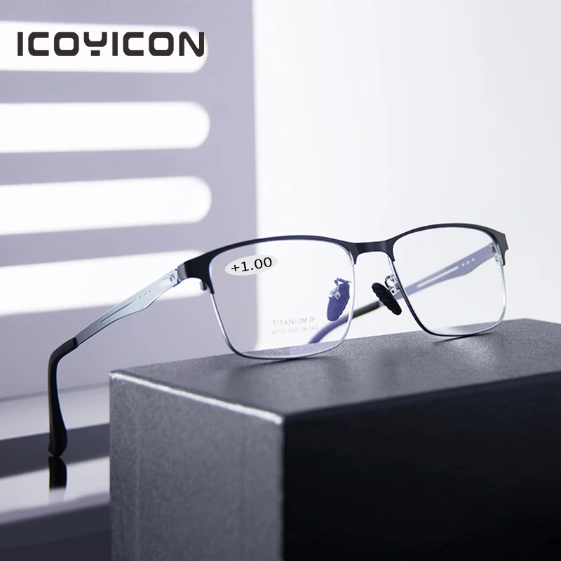 Anti Blue Light Blocking Full Frame Screwless Diopter Reading Glasses Square Business Frameless Presbyopic Glasses LH6113
Anti Blue Light Blocking Full Frame Screwless Diopter Reading Glasses Square Business Frameless Presbyopic Glasses LH6113
