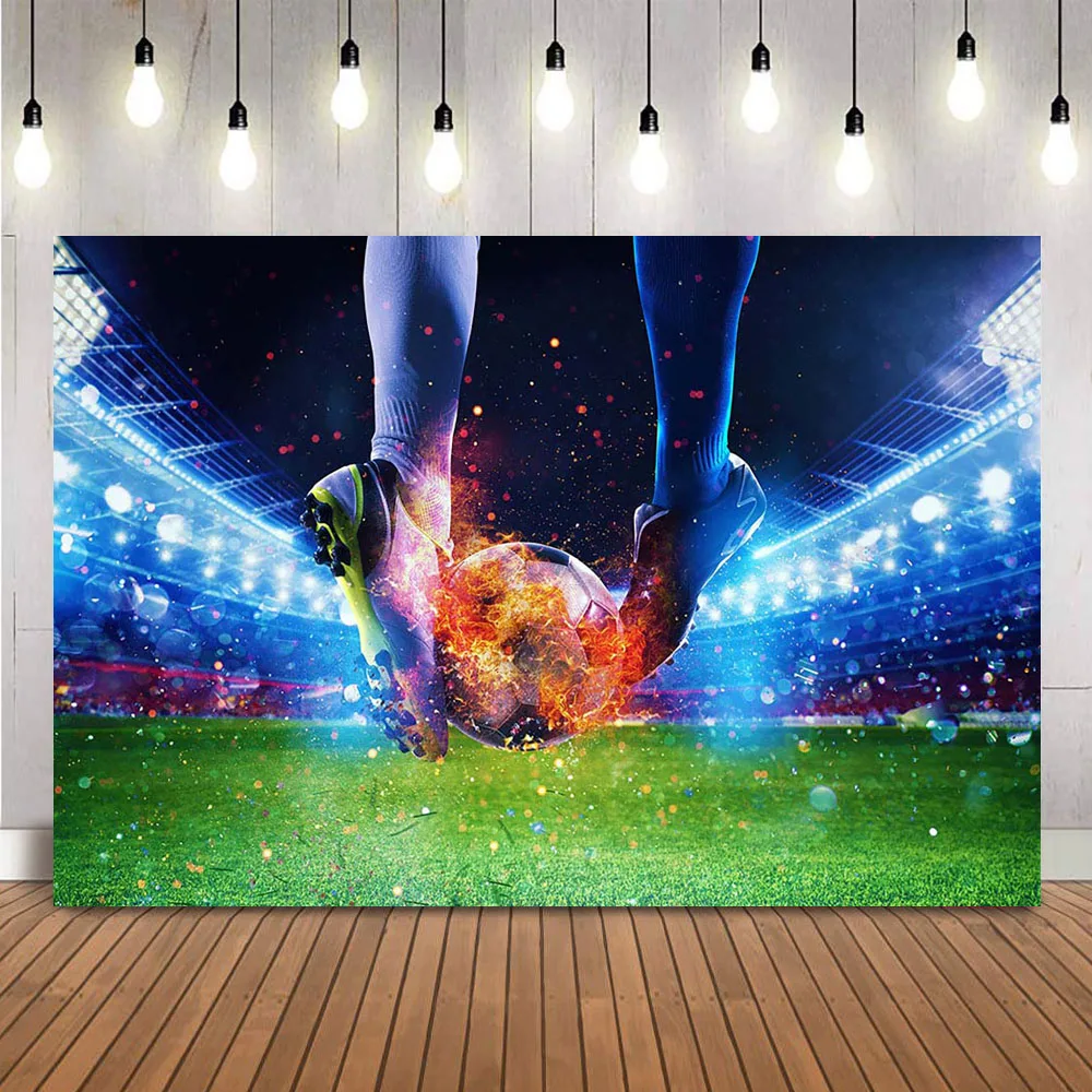 Football Soccer Competition Background Boy Birthday Theme for Newborn Child Portrait Photo Backdrop Banner Sports Poster
Football Soccer Competition Background Boy Birthday Theme for Newborn Child Portrait Photo Backdrop Banner Sports Poster