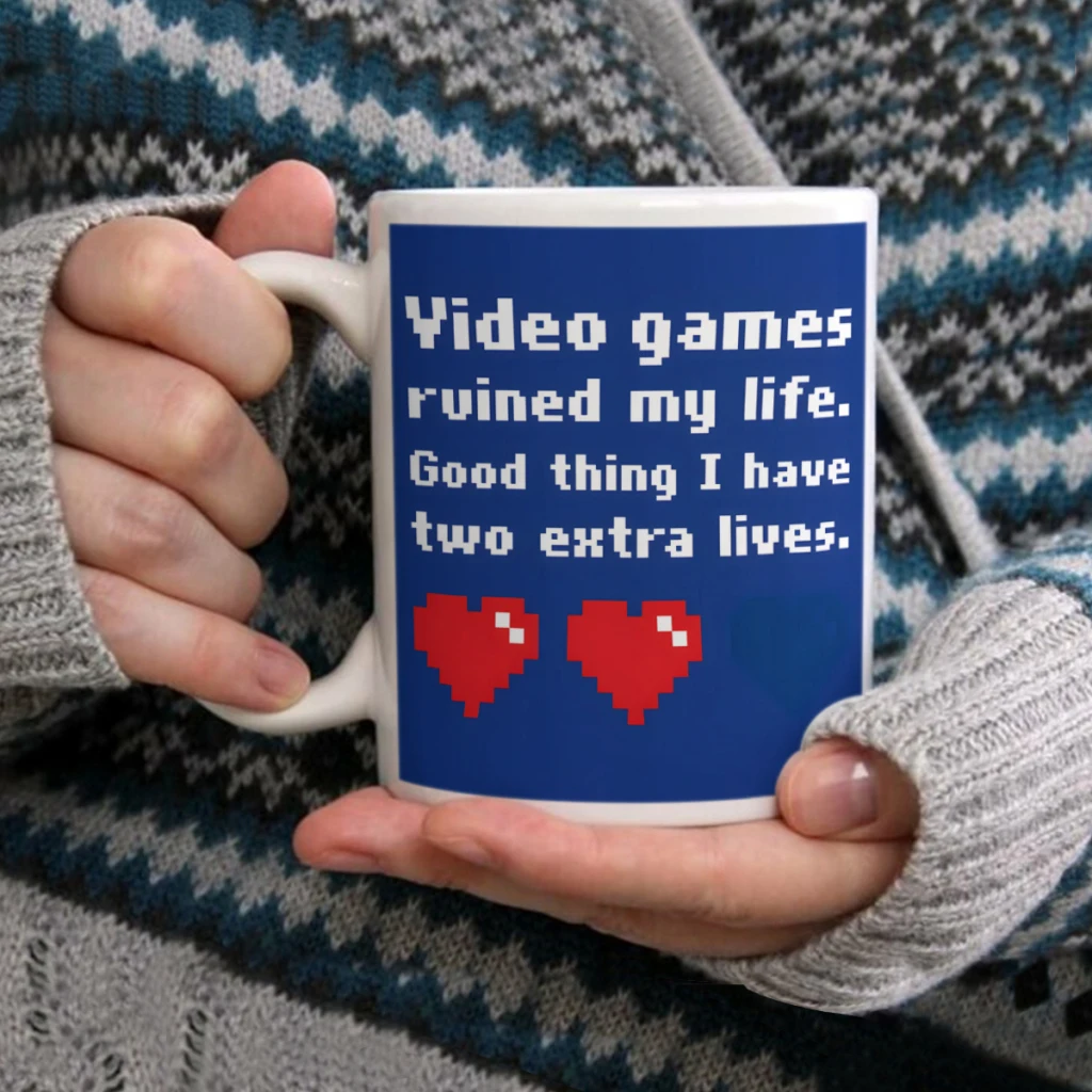 Video Games Ruined My Life Two Extra LivesCoffee Mug Tea Cup 11oz Coffee Cup Funny Birthday Ceramic Mug Personalized Cup
Video Games Ruined My Life Two Extra LivesCoffee Mug Tea Cup 11oz Coffee Cup Funny Birthday Ceramic Mug Personalized Cup
