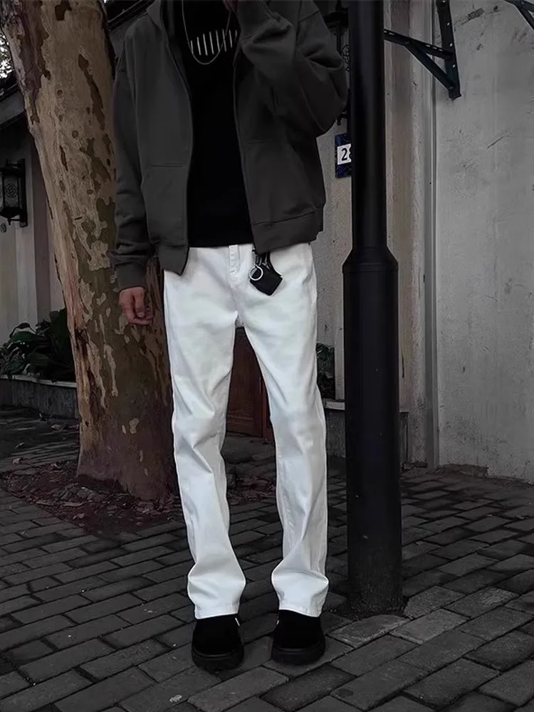 Slim Fit Men's Denim Jeans Pure White Elastic Knife Straight Leg Micro Flare Pants Youthful Trendy Wear Resistant
Slim Fit Men's Denim Jeans Pure White Elastic Knife Straight Leg Micro Flare Pants Youthful Trendy Wear Resistant