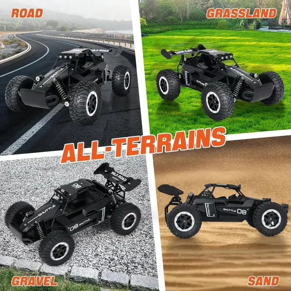 1:16 Scale Alloy Model RC Car 2.4Gh Wheel Drive Off-Road Car 2WD High-Speed with LED Lights Rock Crawler
1:16 Scale Alloy Model RC Car 2.4Gh Wheel Drive Off-Road Car 2WD High-Speed with LED Lights Rock Crawler