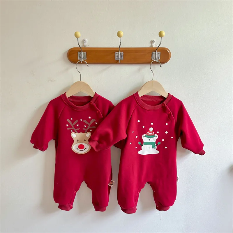 Christmas Newborn Baby Romper Winter Toddler Infant Boys Girls Cartoon Deer Santa Warm Jumpsuit Cute Xmas Costumes Clothing
Christmas Newborn Baby Romper Winter Toddler Infant Boys Girls Cartoon Deer Santa Warm Jumpsuit Cute Xmas Costumes Clothing