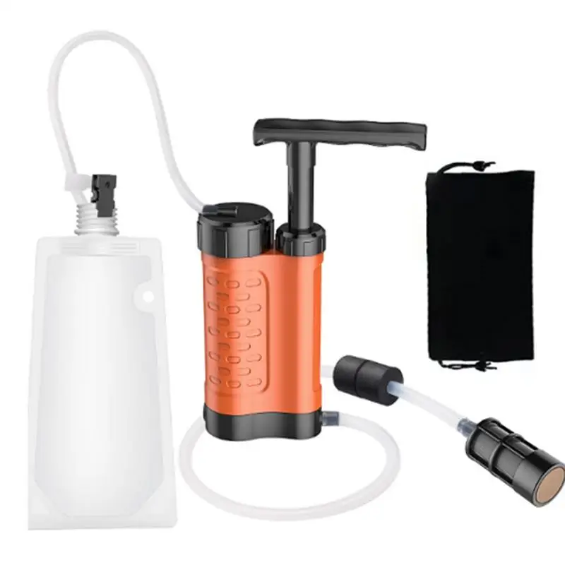 Outdoor Water Purifier Pump 4--Stage Water Filter 0.01 Micron Emergency Portable Water Filtered for Hiking Survival Gear Camping
Outdoor Water Purifier Pump 4--Stage Water Filter 0.01 Micron Emergency Portable Water Filtered for Hiking Survival Gear Camping