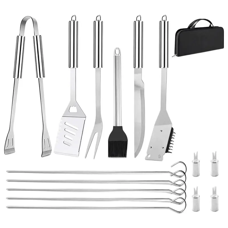 ABZL 16Pcs BBQ Accessories, Professional Stainless Steel BBQ Grill Tool Set, Portable Barbecue Utensil Set With Case
ABZL 16Pcs BBQ Accessories, Professional Stainless Steel BBQ Grill Tool Set, Portable Barbecue Utensil Set With Case