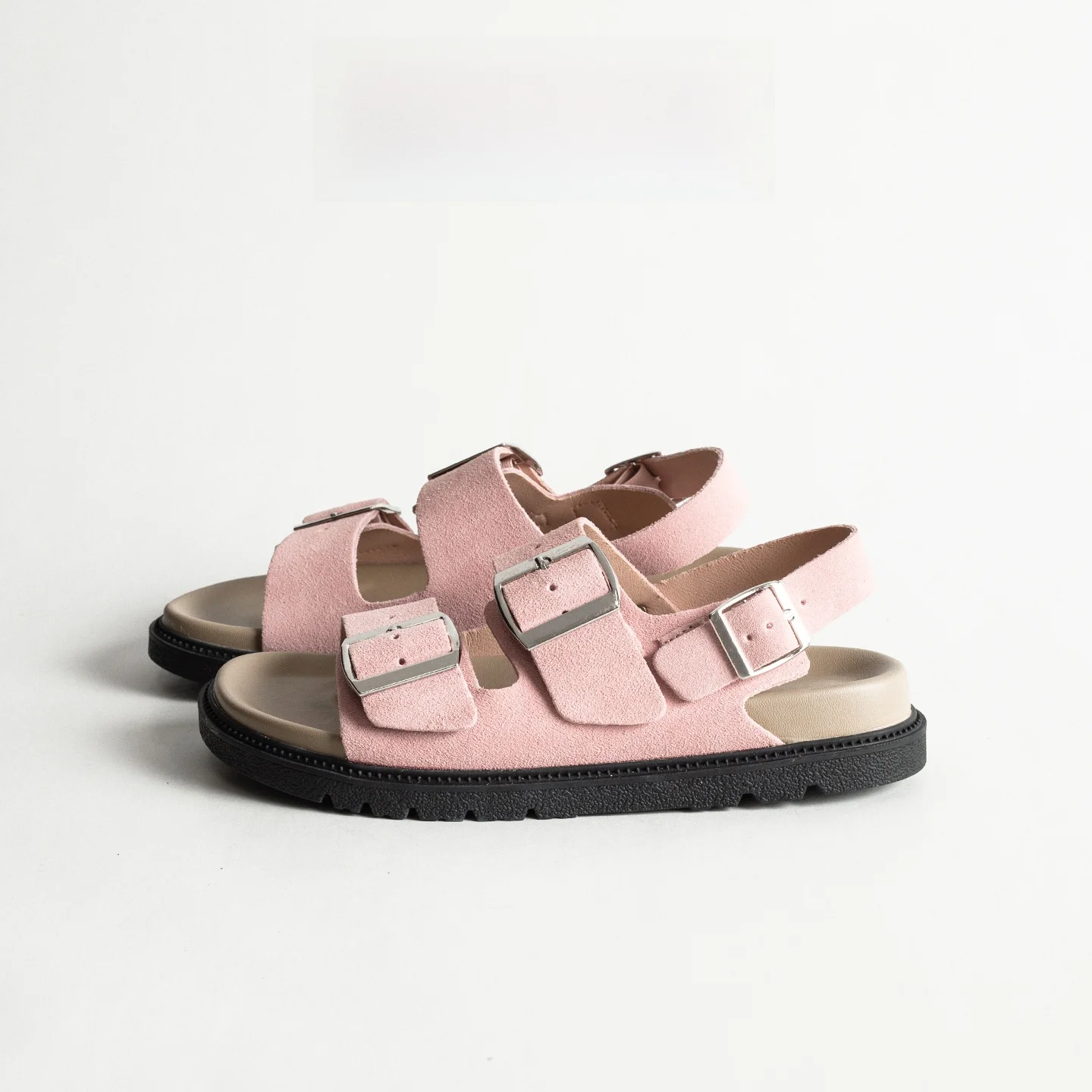 Pink Genuine Leather Retro Sandals Women's Summer Outdoor Wear Double Buckle Flat Roman Strap Shoes
Pink Genuine Leather Retro Sandals Women's Summer Outdoor Wear Double Buckle Flat Roman Strap Shoes