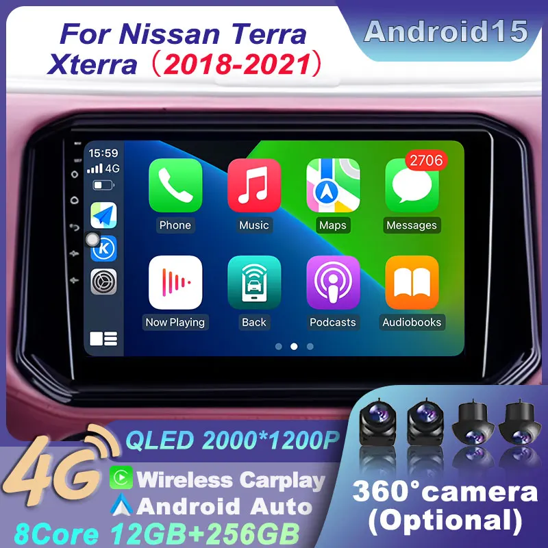Car Radio CarPlay Audio Multimedia for Nissan Terra Xterra 2018 - 2021 GPS Wireless Bluetooth Navigation DSP Stereo Video Player
Car Radio CarPlay Audio Multimedia for Nissan Terra Xterra 2018 - 2021 GPS Wireless Bluetooth Navigation DSP Stereo Video Player