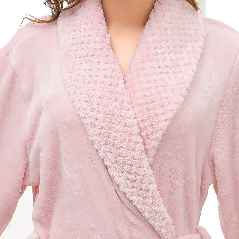 Flannel Womens Robe Sleepwear Winter Warm Kimono Bathrobe Gown Loungewear Coral Fleece Nightgown Long Sleeve Lapel Lingerie
Flannel Womens Robe Sleepwear Winter Warm Kimono Bathrobe Gown Loungewear Coral Fleece Nightgown Long Sleeve Lapel Lingerie
