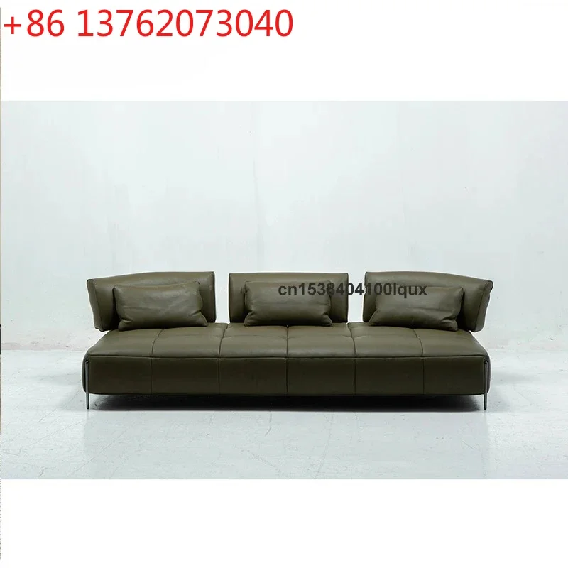 Top-Grain Leather Modern Light Luxury Straight-Row Living Room Sofa Comfortable For Sitting And Lying 2.7 Meters Minimalist Sofa
Top-Grain Leather Modern Light Luxury Straight-Row Living Room Sofa Comfortable For Sitting And Lying 2.7 Meters Minimalist Sofa