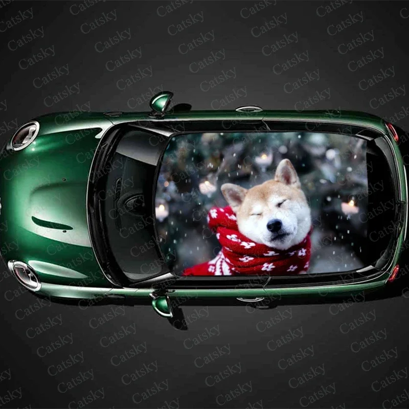 Custom Animal Winter Dog Car Roof Sticker Decoration Film Car Decal Hood Vinyl Sticker Graphic Wrap Car Protect Accessories Gift
Custom Animal Winter Dog Car Roof Sticker Decoration Film Car Decal Hood Vinyl Sticker Graphic Wrap Car Protect Accessories Gift