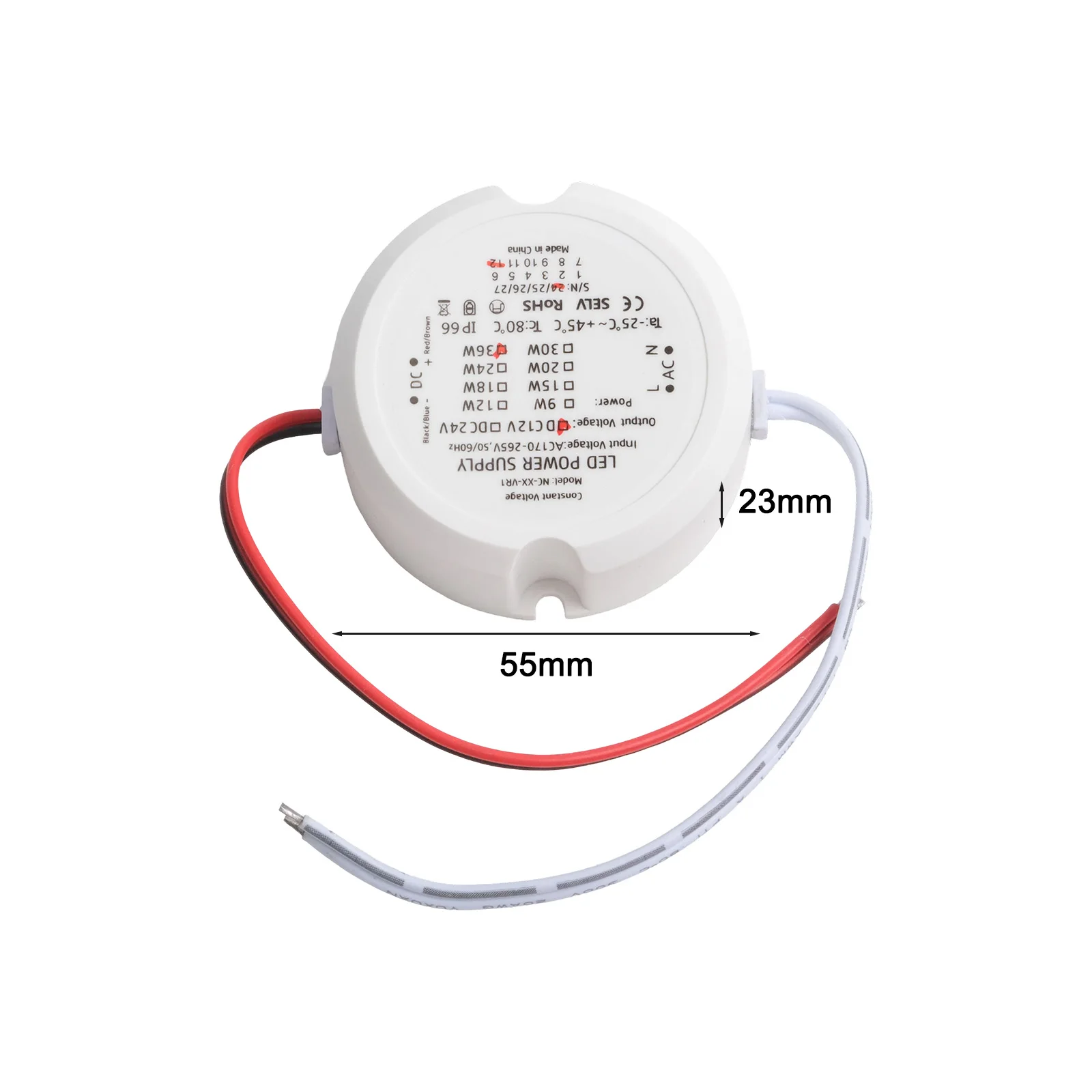36 Вт, постоянное напряжение, 55*23 мм, 12 В, 24 В, источник питания, простая установка, влагостойкая защита от перегрузки по току
36 Вт, постоянное напряжение, 55*23 мм, 12 В, 24 В, источник питания, простая установка, влагостойкая защита от перегрузки по току