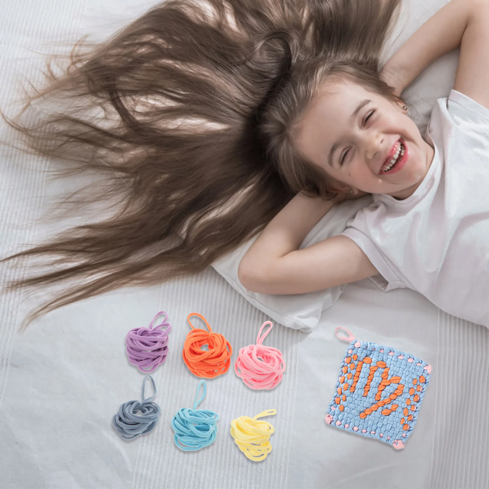 180 Pcs Braided Rope Bag Loom Loops Refill Craft for Children Potholder Kids Acrylic
180 Pcs Braided Rope Bag Loom Loops Refill Craft for Children Potholder Kids Acrylic