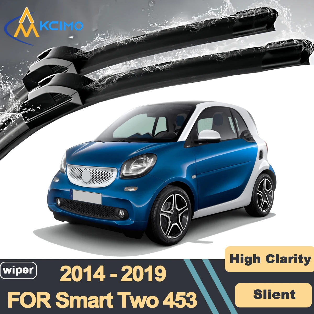 Long Lasting Quiet Wiper Blades 2pcs for Smart Two 453 2014 2015 2016 2017 2018 2019 Front Windshield Wiper Set
Long Lasting Quiet Wiper Blades 2pcs for Smart Two 453 2014 2015 2016 2017 2018 2019 Front Windshield Wiper Set