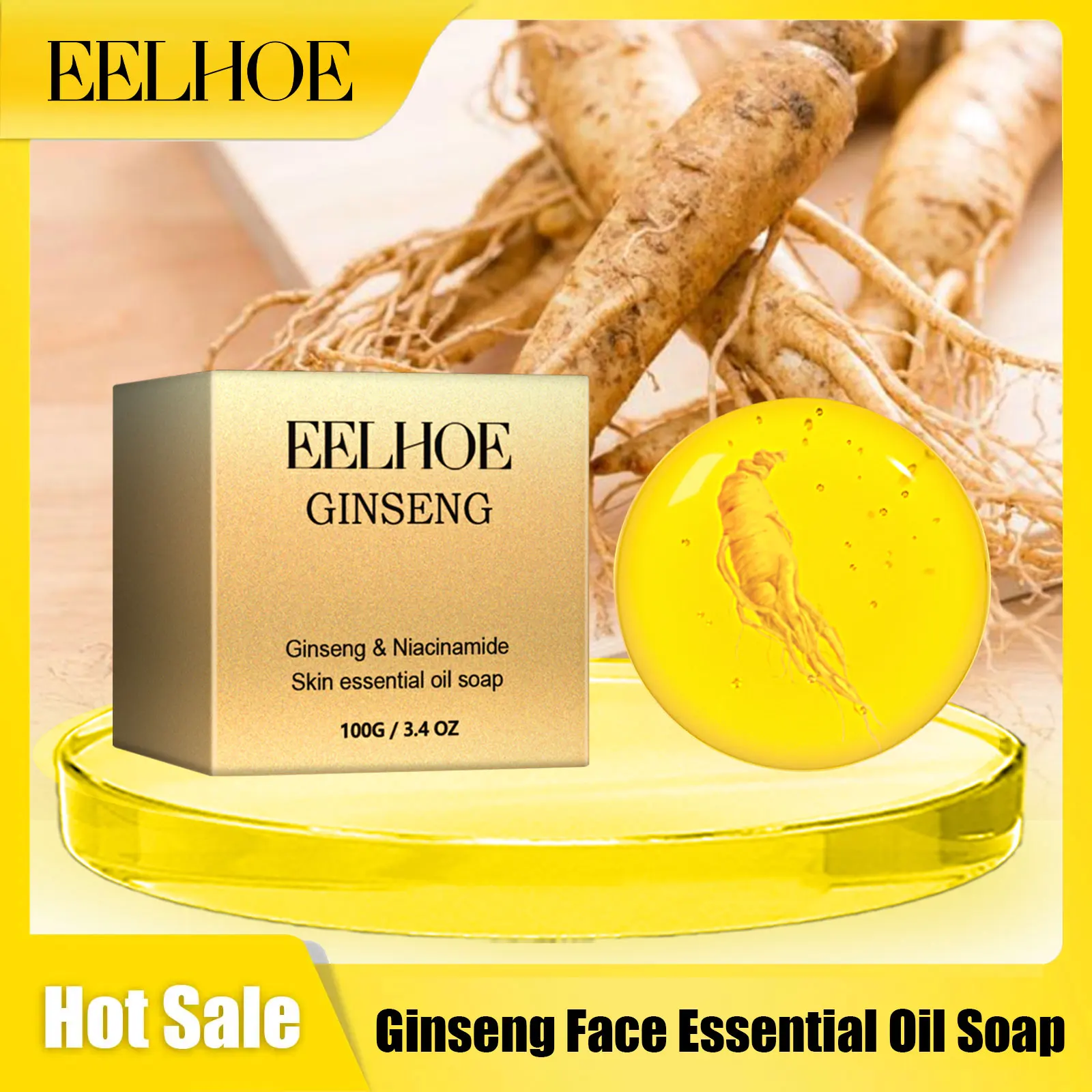 Eelhoe Ginseng Face Essential Oil Soap Reduce Pimples Exfoliate Improve Darkening For Glowing Skin Handmade Facial Cleasing Soap
Eelhoe Ginseng Face Essential Oil Soap Reduce Pimples Exfoliate Improve Darkening For Glowing Skin Handmade Facial Cleasing Soap