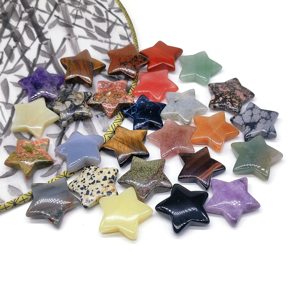 30mm Star Shape Statue Natural Crystals Stones Amethyst Quartz Tiger Eye Agate Specimen Gemstone Fish Tank Home Decor Gift
30mm Star Shape Statue Natural Crystals Stones Amethyst Quartz Tiger Eye Agate Specimen Gemstone Fish Tank Home Decor Gift