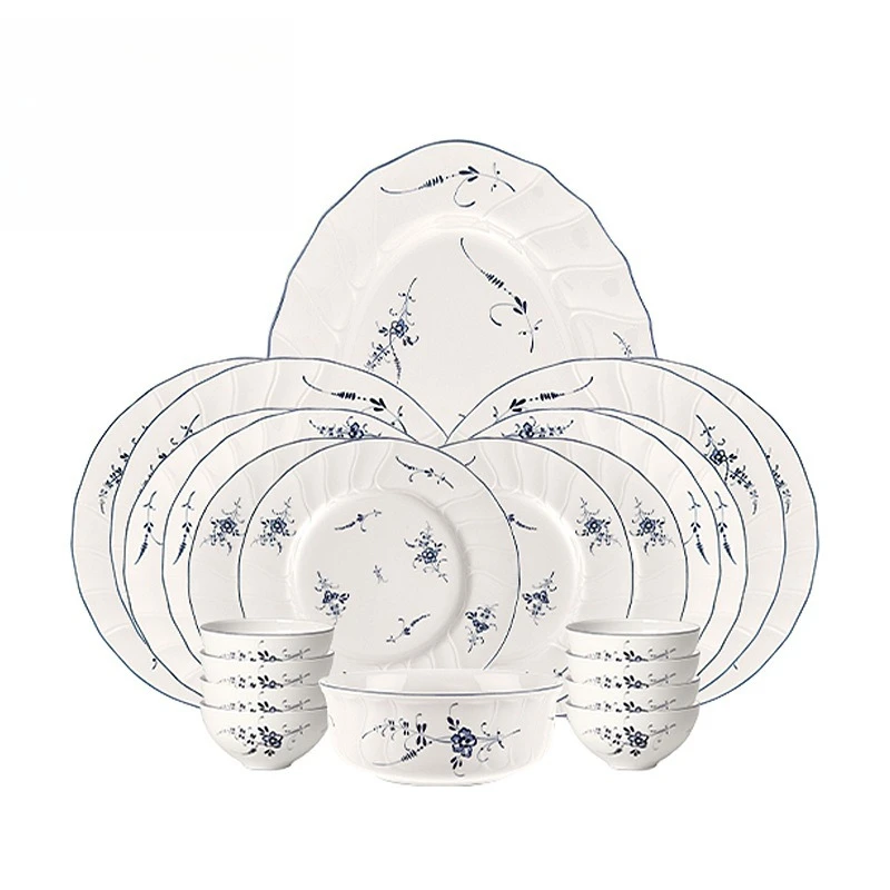 German imported tableware set Household creative ceramics Classic Luxembourg plate bowl
German imported tableware set Household creative ceramics Classic Luxembourg plate bowl