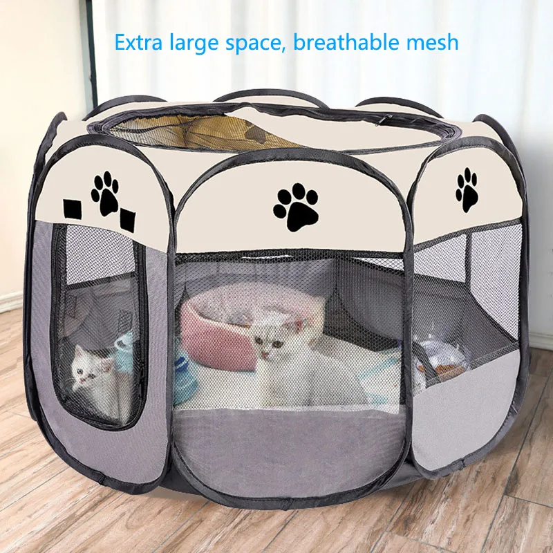 Foldable cats, dog kennels, cats, dogs, delivery rooms, pets, octagonal cages, breathable fences, tents, claw-resistant
Foldable cats, dog kennels, cats, dogs, delivery rooms, pets, octagonal cages, breathable fences, tents, claw-resistant