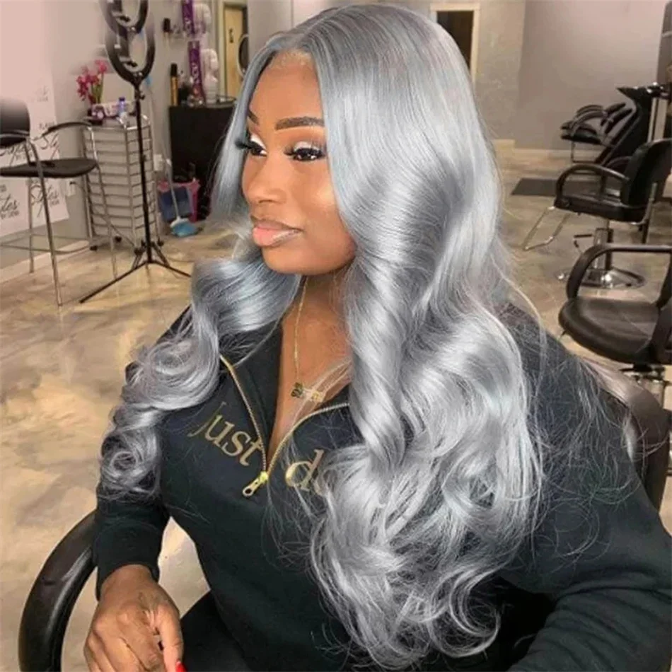 Brazilian Human Hair Wig Colored Grey Body Wave High Quality For Women Transparent 13x4 HD Lace Frontal Wigs Pre Plucked
Brazilian Human Hair Wig Colored Grey Body Wave High Quality For Women Transparent 13x4 HD Lace Frontal Wigs Pre Plucked