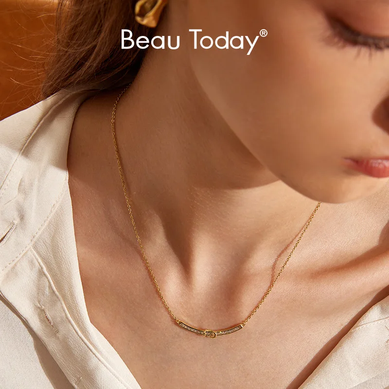 BEAUTODAY Simple Necklaces Women 18K Gold Plated Rhinestones Chain Ladies Accessories Party Gifts Handmade 93007
BEAUTODAY Simple Necklaces Women 18K Gold Plated Rhinestones Chain Ladies Accessories Party Gifts Handmade 93007
