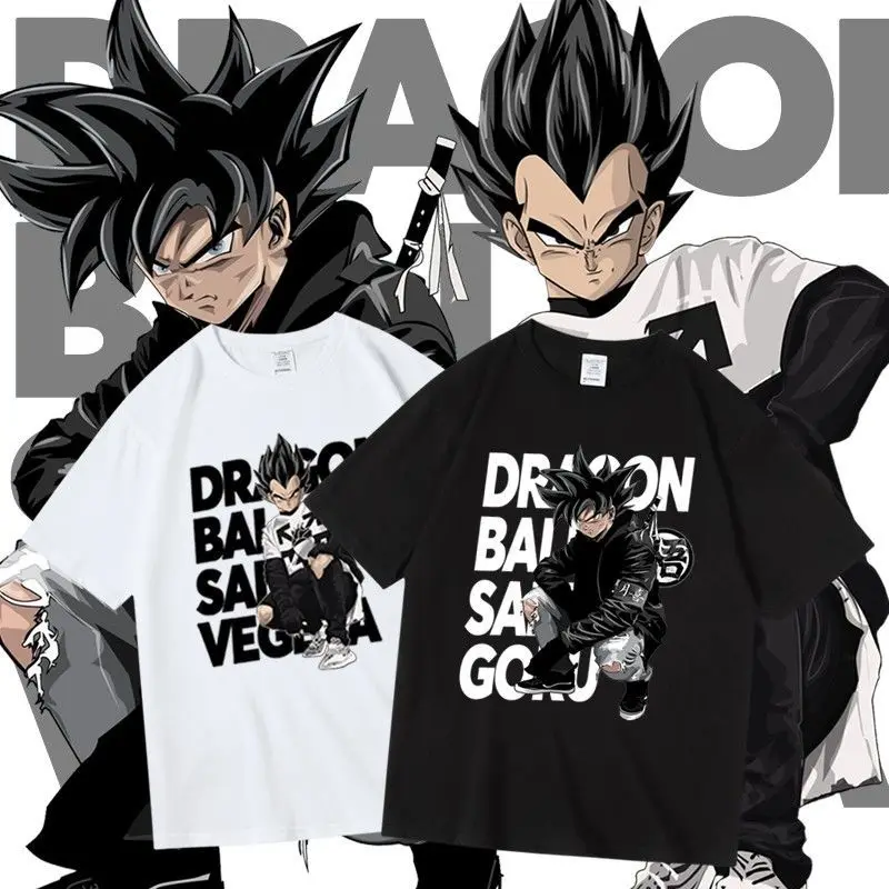 Cartoon Streetwear Brand Dragon Ball Vegeta and Sun Wukong Peripheral Printed Round-neck Short-sleeved T-shirt
Cartoon Streetwear Brand Dragon Ball Vegeta and Sun Wukong Peripheral Printed Round-neck Short-sleeved T-shirt