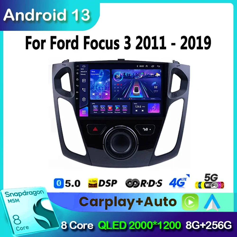 Для Ford Focus 3 Mk 3 2011 2012-2019 Android 13 Автомобильный радиоприемник Мультимедийный видеоплеер 2Din беспроводной Carplay Авто Стерео DVD GPS
Для Ford Focus 3 Mk 3 2011 2012-2019 Android 13 Автомобильный радиоприемник Мультимедийный видеоплеер 2Din беспроводной Carplay Авто Стерео DVD GPS