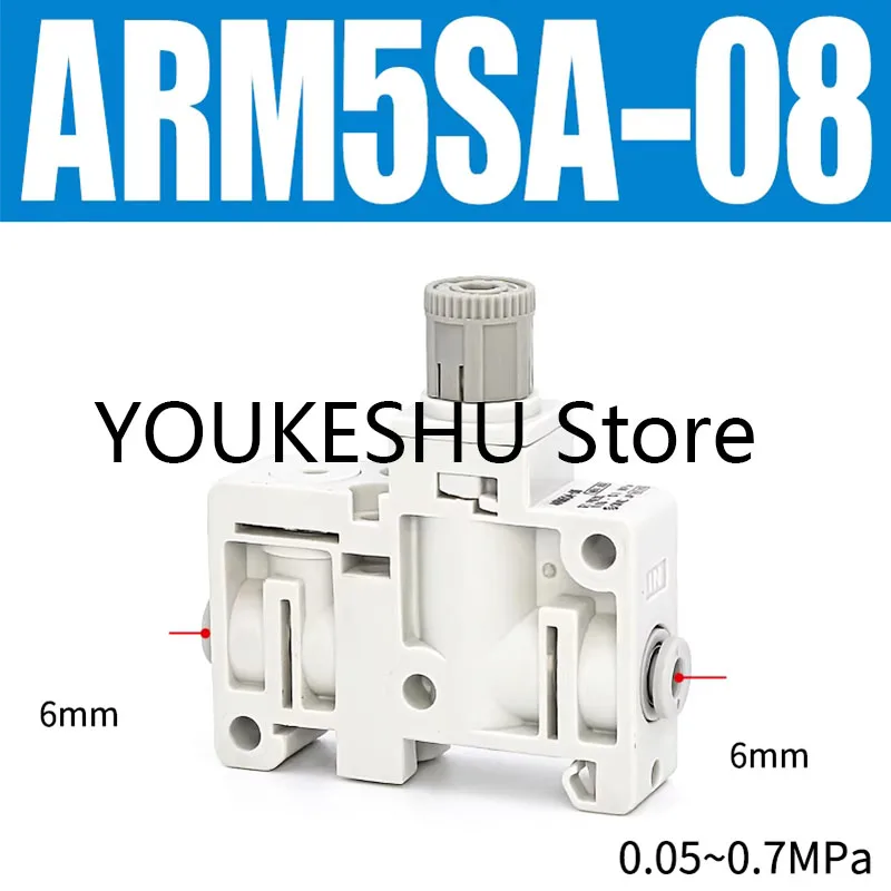 Brand New Original Pneumatic Miniature Integrated Pressure Reducing Valve Regulator ARM5SA-08
Brand New Original Pneumatic Miniature Integrated Pressure Reducing Valve Regulator ARM5SA-08
