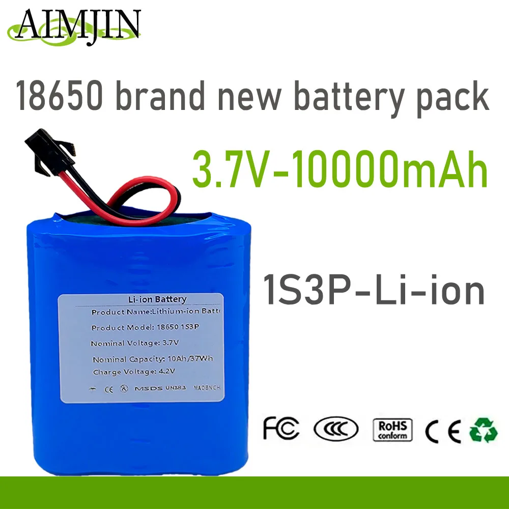 High capacity original 18650 10000mah 20A discharge 1S3P 3.7V screwdriver battery SM plug 18650 battery pack
High capacity original 18650 10000mah 20A discharge 1S3P 3.7V screwdriver battery SM plug 18650 battery pack