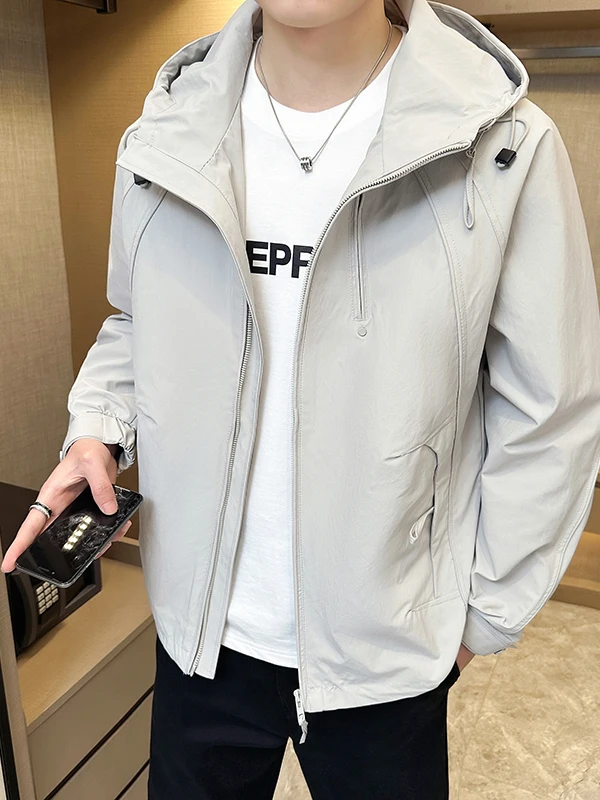 Men's Hooded Windproof Jaet 2026 Spring Casual Sle Outdoor Workwear Feel New Faion Trendy Upper Apparel Polyester Fiber
Men's Hooded Windproof Jaet 2026 Spring Casual Sle Outdoor Workwear Feel New Faion Trendy Upper Apparel Polyester Fiber