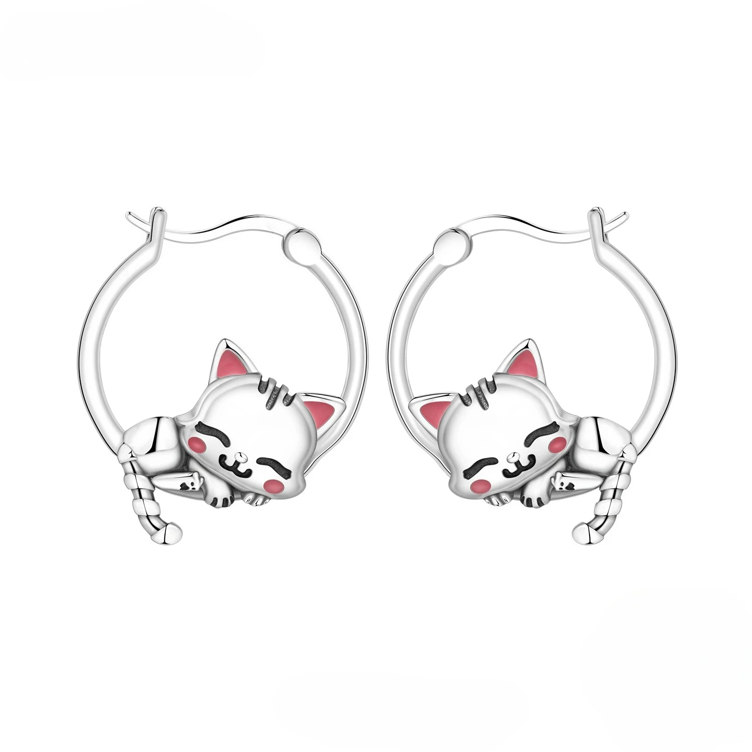 Cute Sleeping Cat Hoop Earrings Cartoon Animal Design Dainty Fashion Jewelry Gift for Women Girls Daily Party Wear
Cute Sleeping Cat Hoop Earrings Cartoon Animal Design Dainty Fashion Jewelry Gift for Women Girls Daily Party Wear