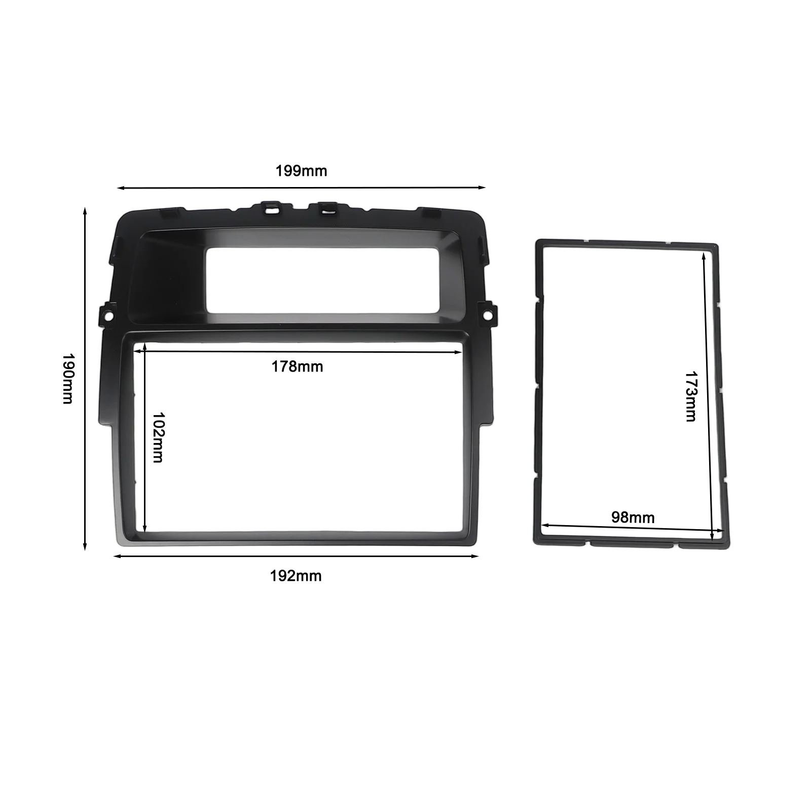 Car Interior Upgrade Black 2Din Fascia Double Din Adapter Comprehensive Installation Kit Customizable Interior
Car Interior Upgrade Black 2Din Fascia Double Din Adapter Comprehensive Installation Kit Customizable Interior